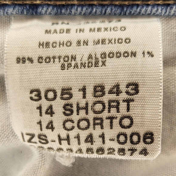 Lee Short Relxed Fit Straight-Leg Denim Jeans size 14 Short - Picture 7 of 8